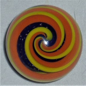 Steve Davis Marble, Swirls Over Mica Fat Solid Core, 1-7/16"
