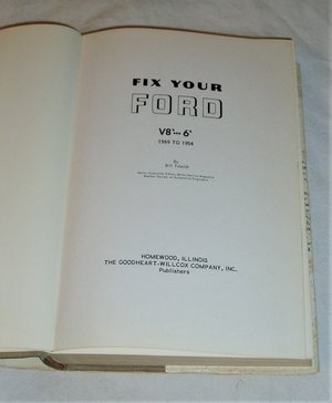Book, Fix Your Ford Repair Manual