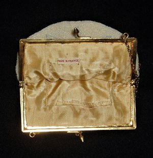 Vintage French Purse, Micro-Beads, Floral Design