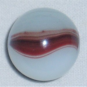 Akro Agate Marble, Oxblood Patch, 3/4"