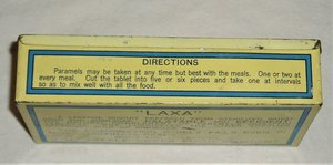 Vintage Tin, Paramels Paraffin Tablets