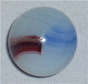 Akro Agate Marble, Oxblood Patch, 3/4"