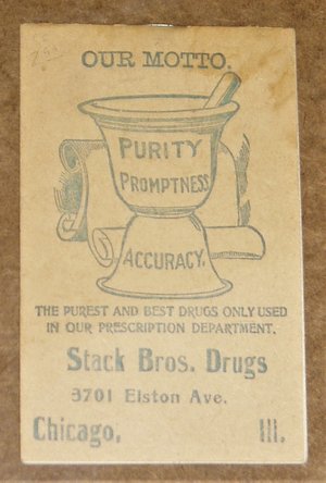 Notepad, Bromo Seltzer for Headaches, Stack Bros. Drugs, Chicago Ill
