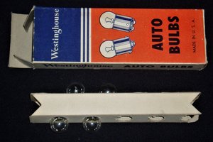 Westinghouse Auto Bulbs, 6 Volt, No. 63