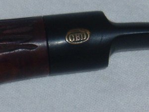 Vintage GBD tobacco pipe, #1737 Prodigy Corduroy