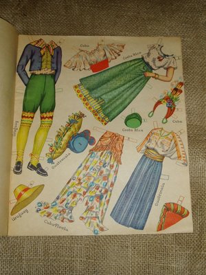 Paper Doll Book, NOS, Fiesta Paper Dolls, 1950s, Original - Not Repros!