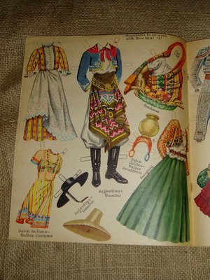 Paper Doll Book, NOS, Fiesta Paper Dolls, 1950s, Original - Not Repros!