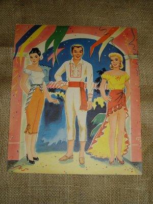 Paper Doll Book, NOS, Fiesta Paper Dolls, 1950s, Original - Not Repros!
