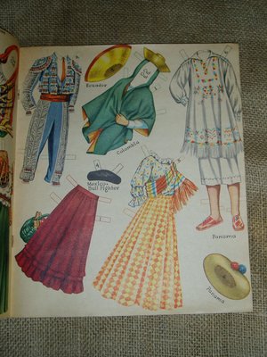 Paper Doll Book, NOS, Fiesta Paper Dolls, 1950s, Original - Not Repros!