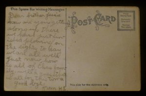 Thanksgiving Postcard, Embossed Air-Brushed Turkey