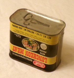 Vintage Product Tin, Staff Luncheon Meat, NOS