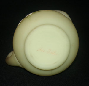 Fenton Custard Creamer, Matte Satin Floral