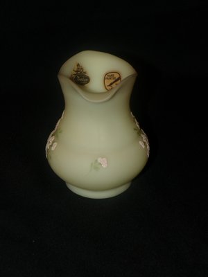 Fenton Custard Creamer, Matte Satin Floral