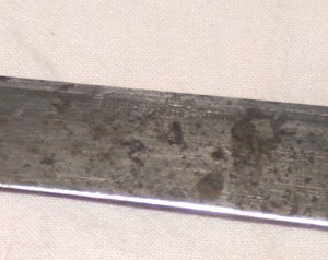Vintage ForgeCraft Knife, Full Tang, Hi-Carbon, Brass Rivets