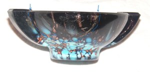 Vintage Venetian Nason Weil Murano Ashtrays, Set of 4