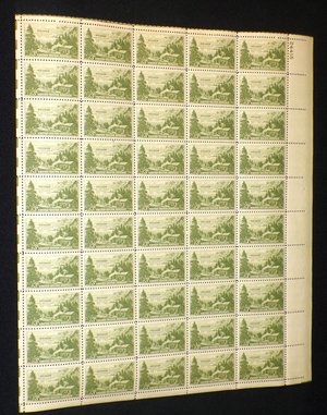 Mint 3c Stamp Sheet, Nevada Settlement, Scott Catalog #999 x 50 Stamps