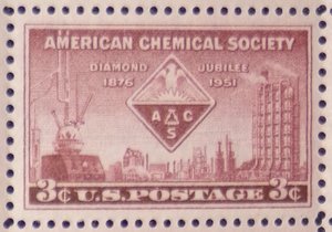 Mint 3c Stamp Sheet, American Chemical Society, Scott Catalog #1002 x 50 Stamps, Additional Stamps Ship Free