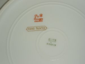 Gilded Floral Plate, Antique Rare Limoges France 