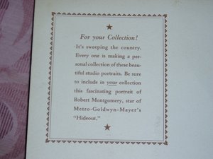 Robert Montgomery "Hideout" Hollywood Studio Photo, c. 1934, 9" x 12"
