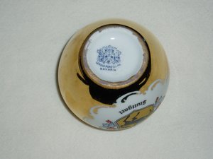 Gerold Porzellan Mini Vase, Gilded, Stuttgart