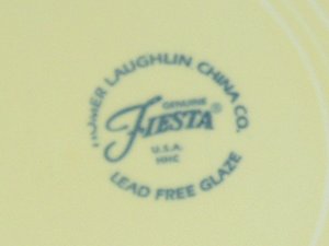 Vintage Fiesta Dinner Plate, 10.5", New Yellow