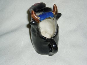 Creamer, Porcelain Bull, Japan