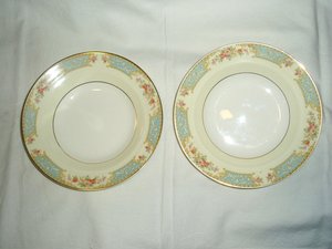 Crown Pottery CRP4, Soup Bowl x 2, Mint