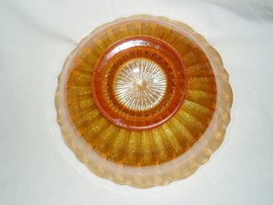 Carnival Glass Bowl, Fenton's Stippled Rays