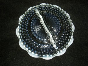 Moonstone Divided Dish,Anchor Hocking, 1940's