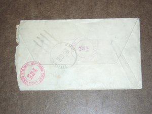 1914 Registered Mail Cover, Parcel Post Stamp Q4
