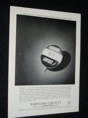 Front/Back Ads, 1965 Buick, Maryland Casualty