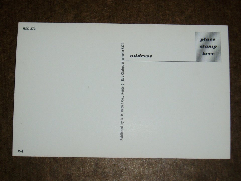 Humorous Fishing Postcard, "Headquarters for Fishermen, Hunters, Salesmen, Liars"