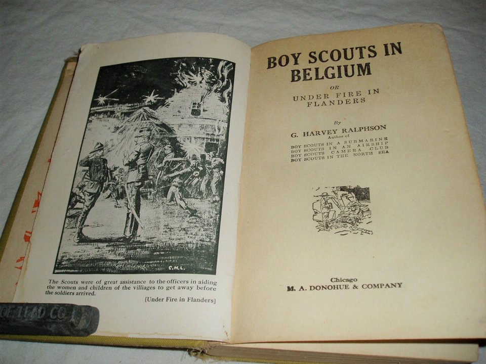 Novel, Boy Scouts in Belgium, 1915