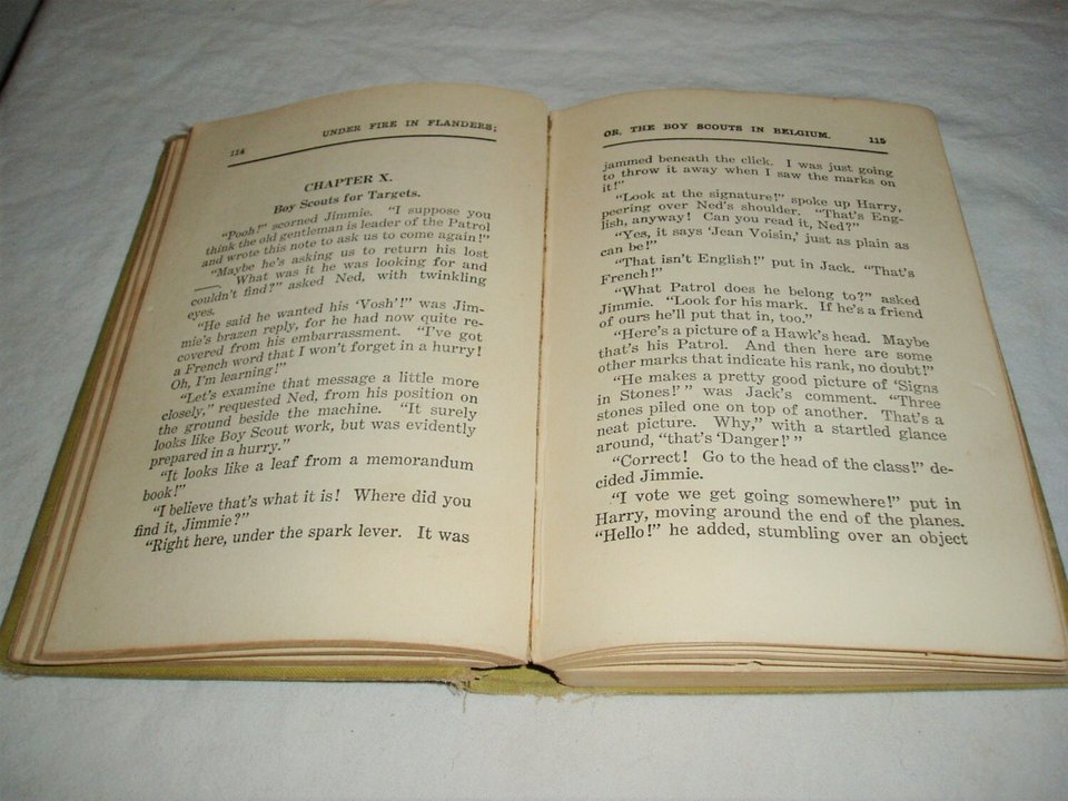 Novel, Boy Scouts in Belgium, 1915