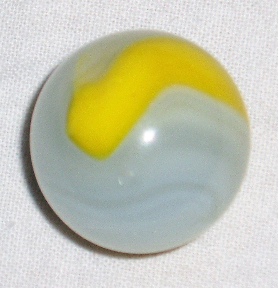 Sale 46% Off, Akro Agate Marble, Yellow Ace, Large 1"