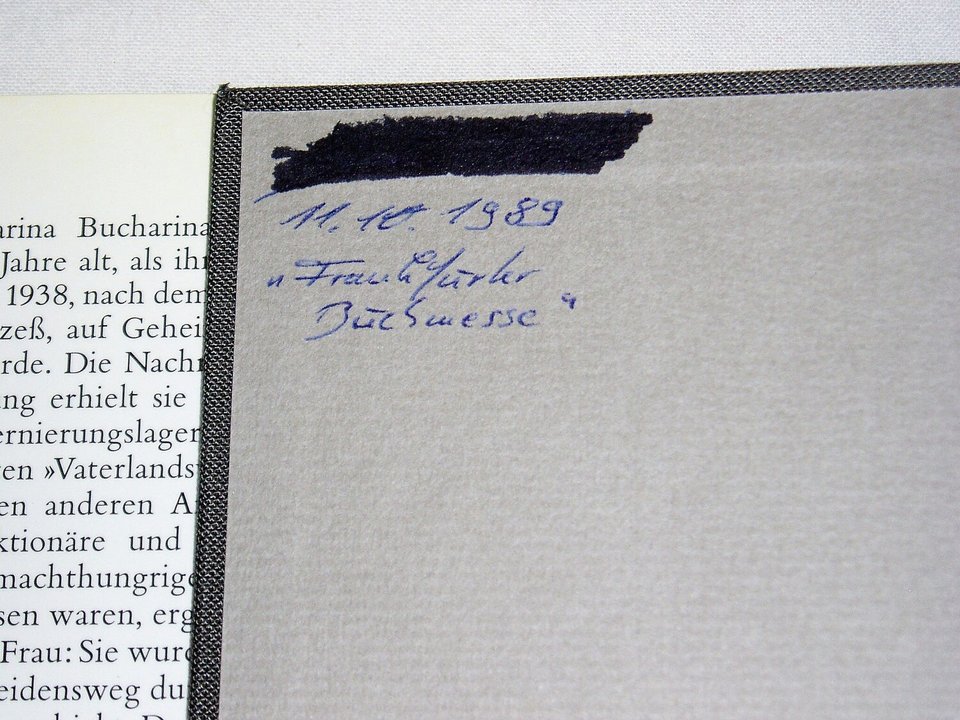 German Language Book, Anna Larina Bucharina, Nun bin ich schon weit uber zwanzig