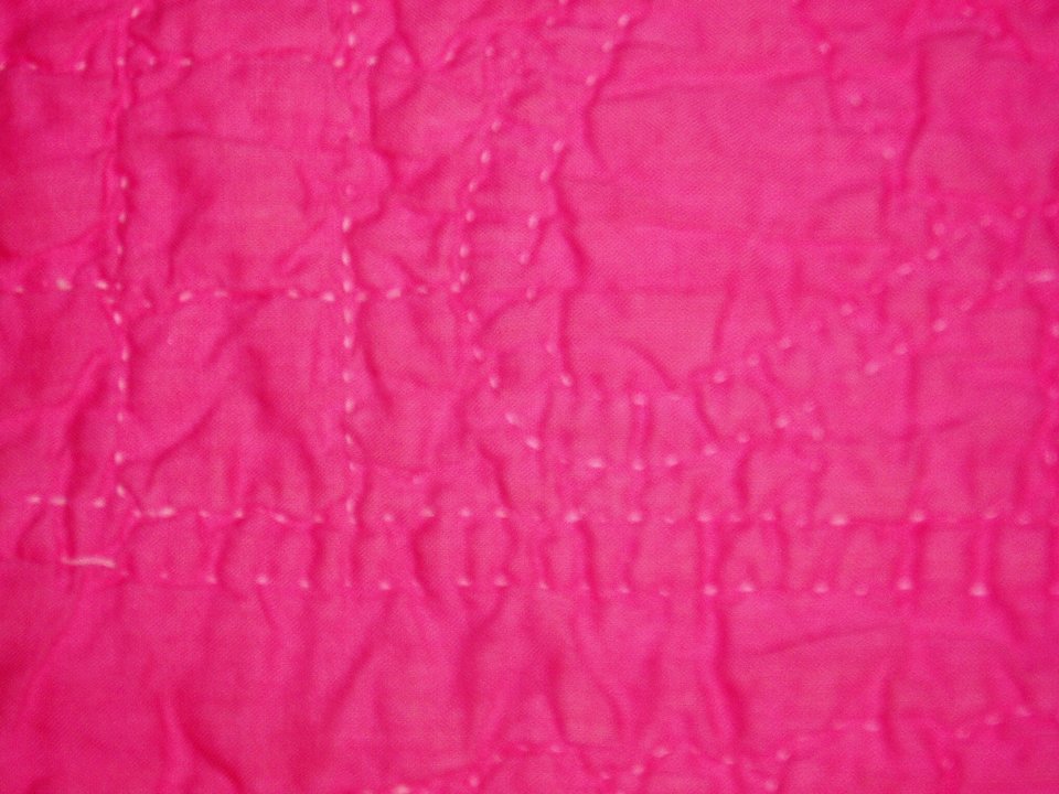 Handsewn Butterfly Quilt, Pink and White