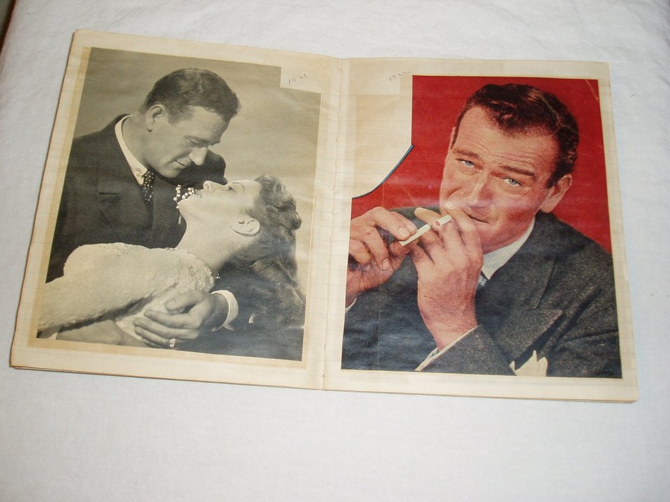 Handmade Scrapbook, John Wayne, Hollywood Movie Star
