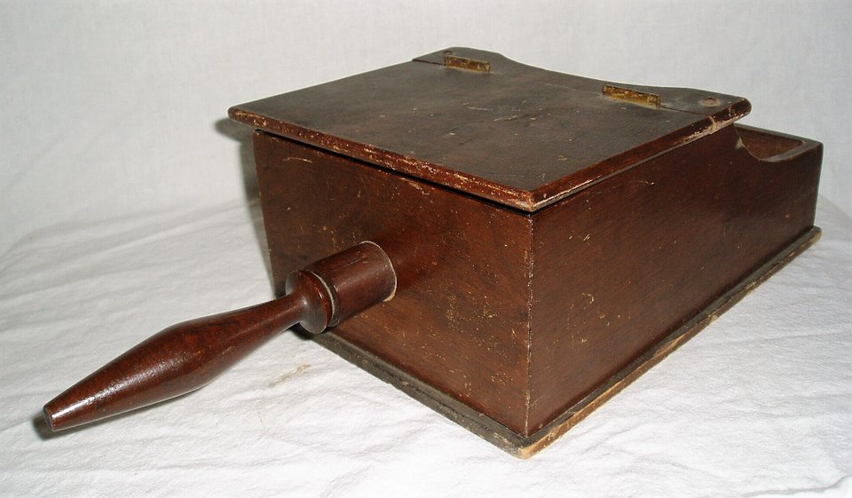 Antique Ballot Box with Original Handmade Marbles, Huge Discount