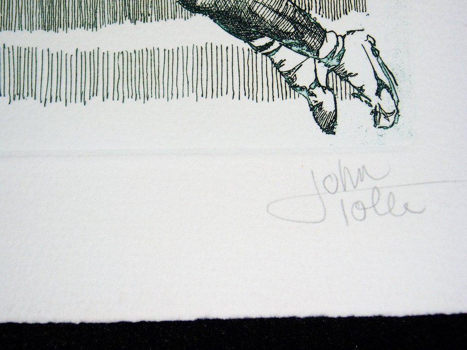 Bob Tolle "Match Point" Numbered Print, Low Number 10/100