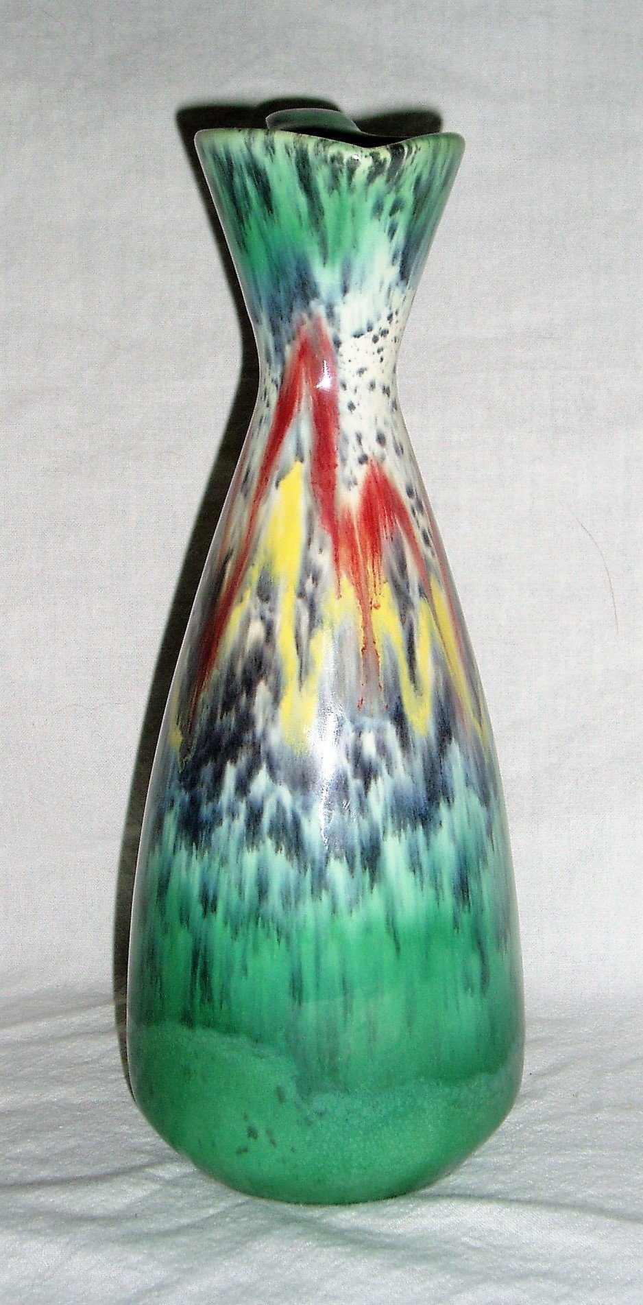 Üebelacker Keramik West Germany Handled Vase / Ewer