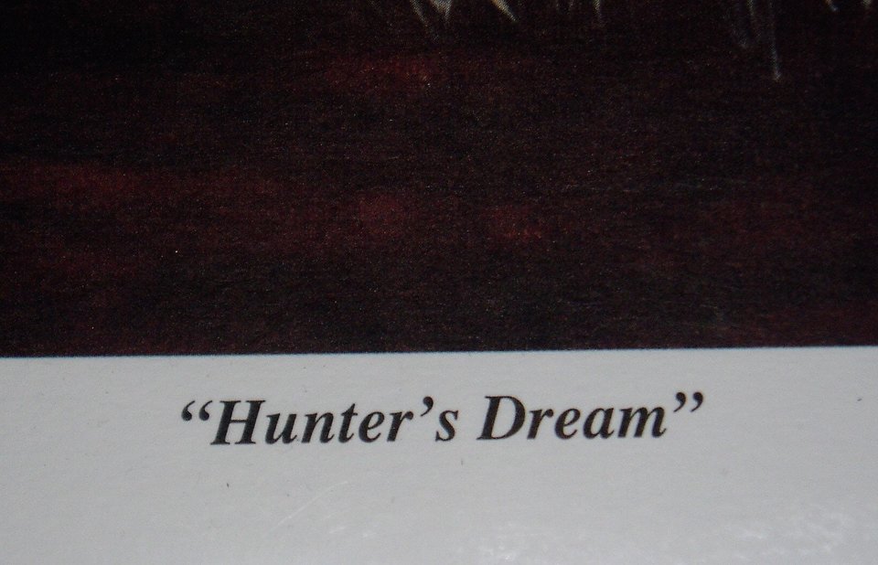 Signed Numbered Print, Hunter's Dream, Linda Conradsen, #31/100, Free USA Shipping