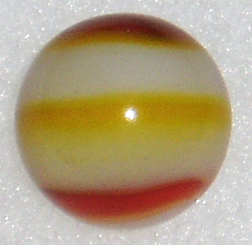 Peltier Ketchup & Mustard Marble, National Line Rainbo, .554, Wet-Mint, Free USA Shipping