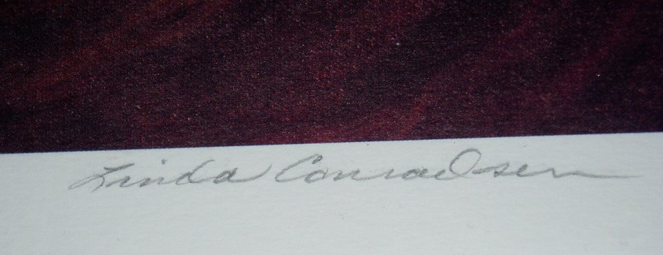 Signed Numbered Print, Hunter's Dream, Linda Conradsen, #31/100, Free USA Shipping