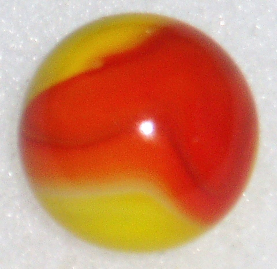 Peltier Ketchup & Mustard, NLR National Line Rainbo, .690"  Antique Marble, Free USA Shipping