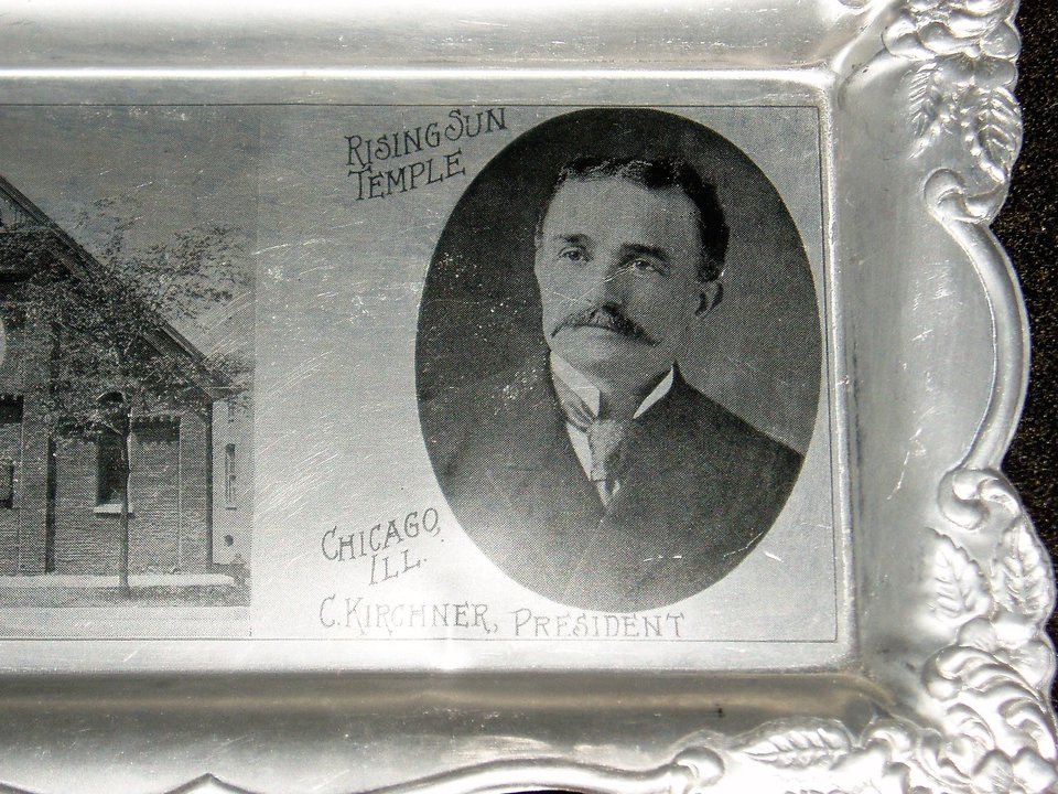 Aluminum Tray, Rising Sun Temple, Chicago, Illinois