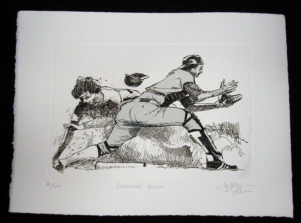 Bob Tolle "Dodger Blue" Numbered Print, Low Number 8/100