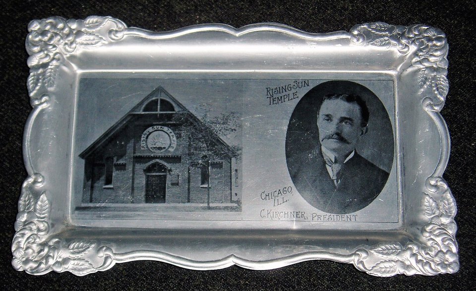 Aluminum Tray, Rising Sun Temple, Chicago, Illinois