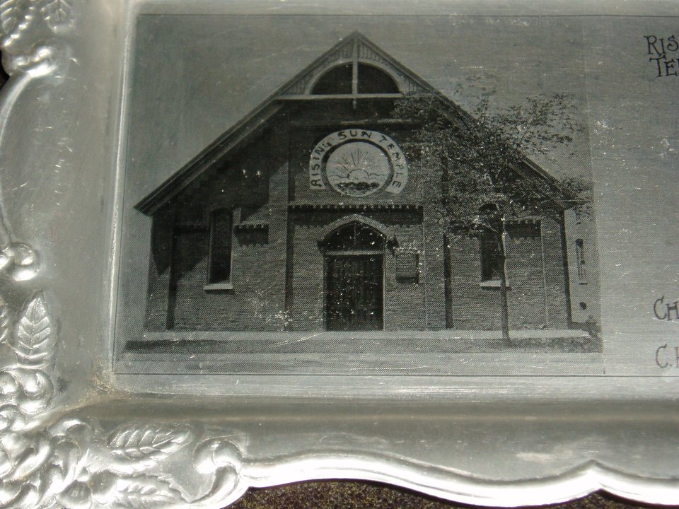 Aluminum Tray, Rising Sun Temple, Chicago, Illinois