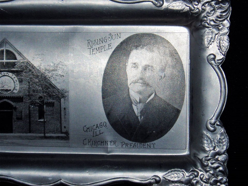Aluminum Tray, Rising Sun Temple, Chicago, Illinois